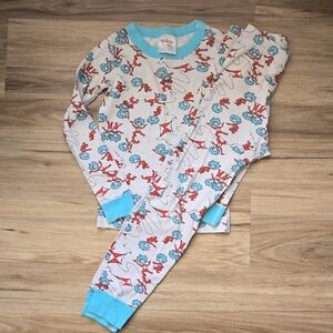 Hanna Andersson Kids Pajama Set - Blue and Red